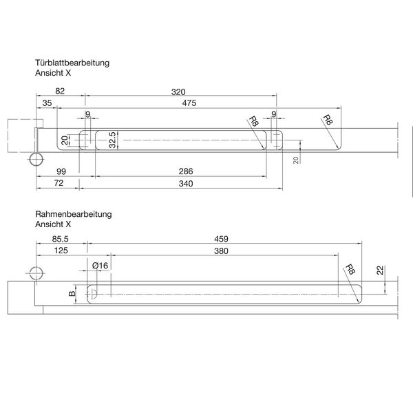 Türschließer integriert BOXER 2V, EN 2-4, Standard, silberfärbig