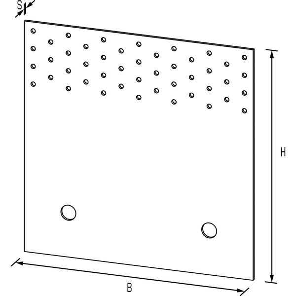 GH Schubplatte PL260 HB 260x260x3mm – Schubverbinder Stahl feuerverzinkt – für Holz-Beton-Anschluss – 10 Stück