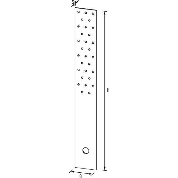 GH Zugplatte 440x60x3mm – Zugverbinder Stahl feuerverzinkt – Holz-Beton-Anschluss – 10 Stück