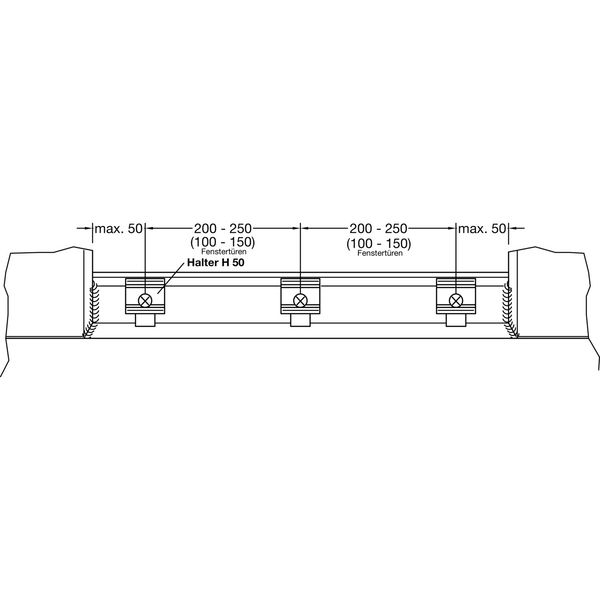 GUTMANN Halter H 50 zu Spree 24 OF, Kunststoff transparent