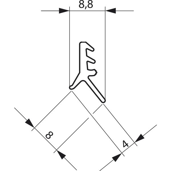 GU HS Dichtungsviertelrahmen P 743