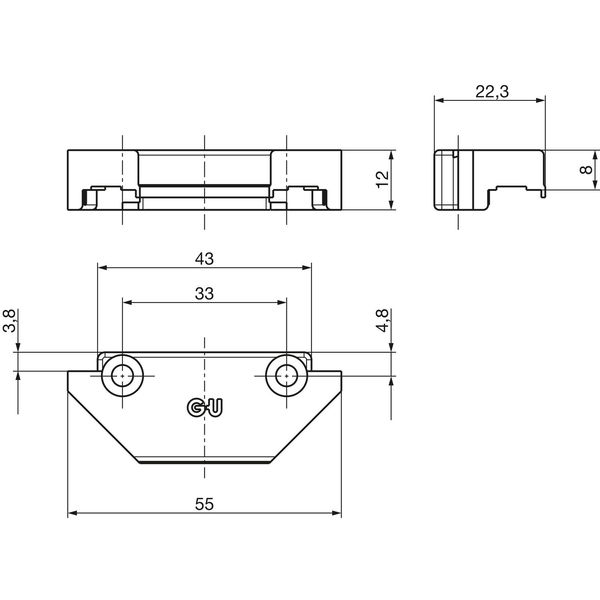 GU-966 PSK Rastplatte für PVC, PROFINE 76 MD, Zink silber