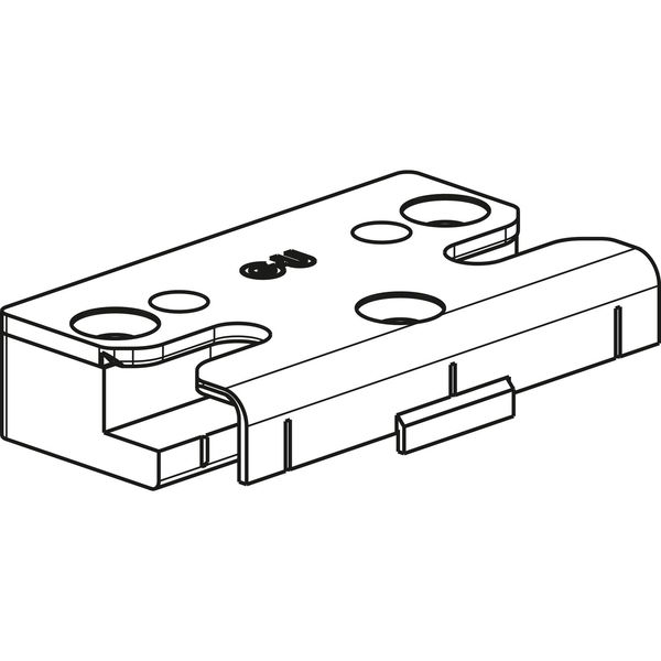 GU Schließplatte SE-Sicherheit für PVC, REHAU Euro Design, Stahl silber