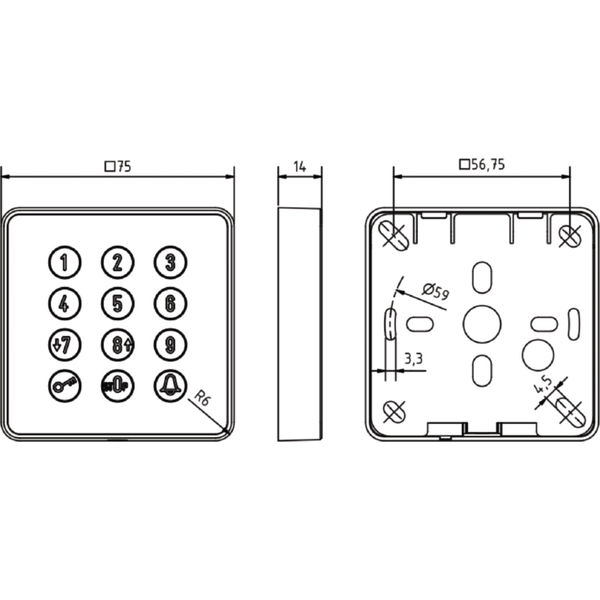 Türcodegerät SET Cody Touch für Türöffner