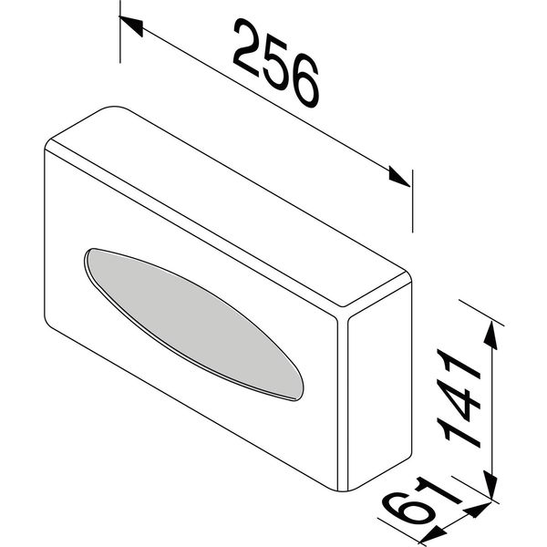 GEESA Papiertuch-Box freistehend/wandmontiert Hotel