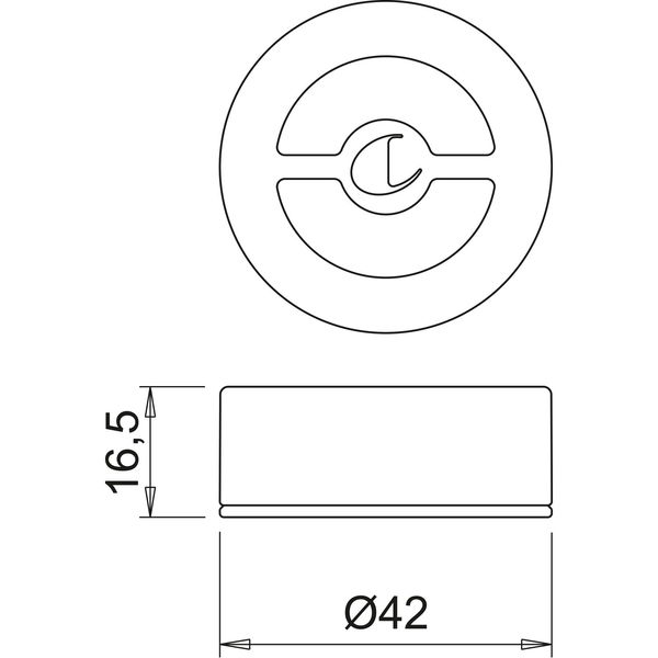 Domus Line Led Fernbedienung passend zu Giro D-Motion Unterbauleuchten, schwarz