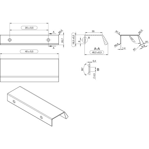 FURNIPART Griffleiste Bench