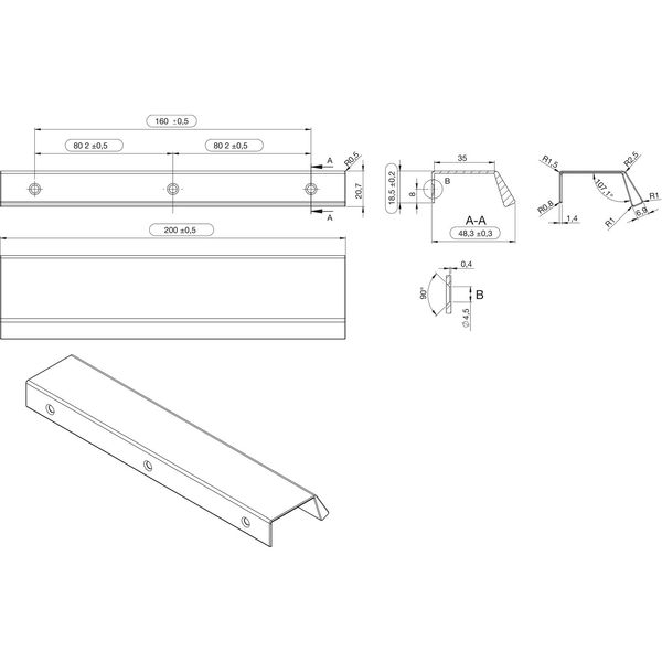 FURNIPART Griffleiste Bench