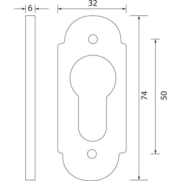 GRUNDMANN Ovalrosetten WG