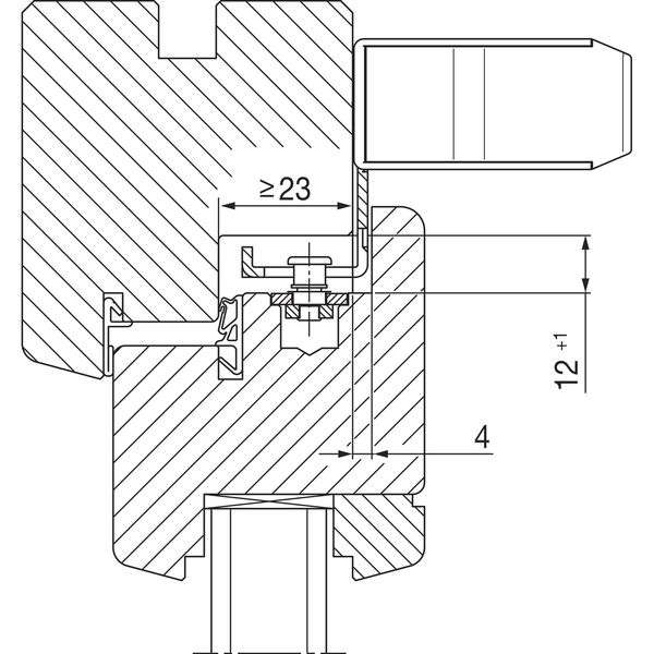 HAUTAU Verriegelungsantrieb SM 2, 24 V/DC, Hub 18 mm