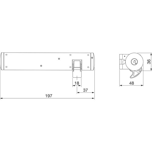 HAUTAU Zusatzverriegelung ZV/R 24 V, Aluminium