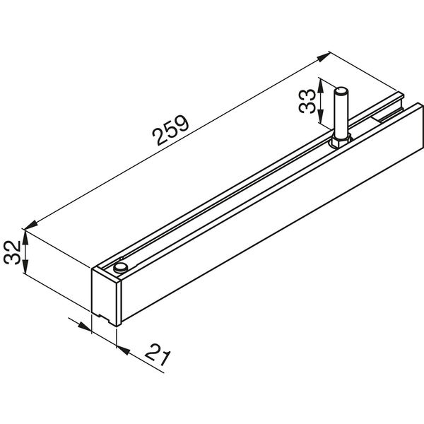 HELM 140 Tragprofil-Set ME minimale Einbauhöhe Aluminium