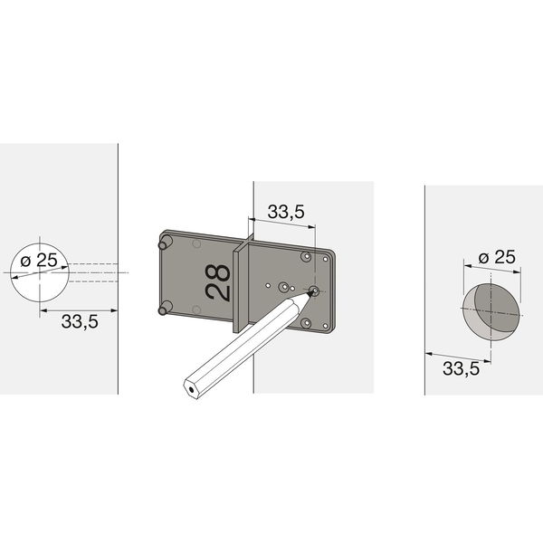 HETTICH Bohrschablone MultiBlue, Kunststoff