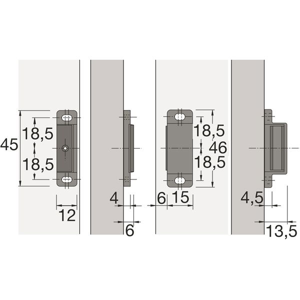 HETTICH Magnetschnapper M74