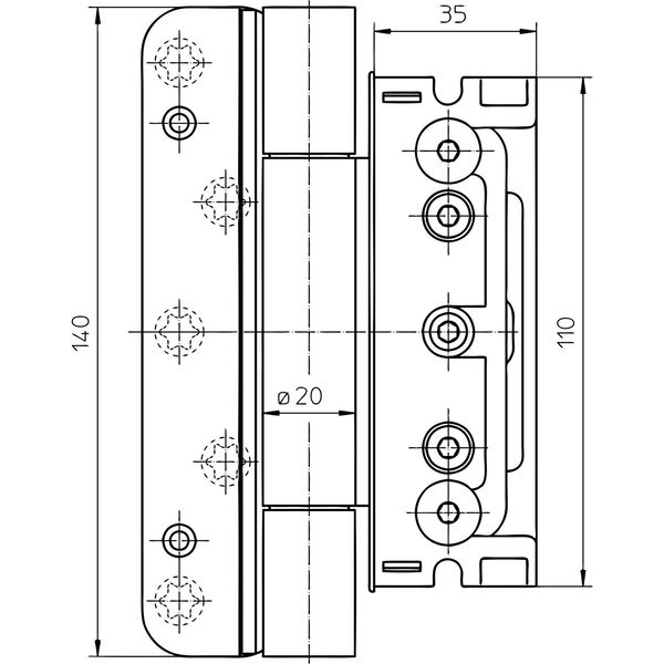 SIMONSWERK Haustürband-System BAKA Protect 4040 3D FD