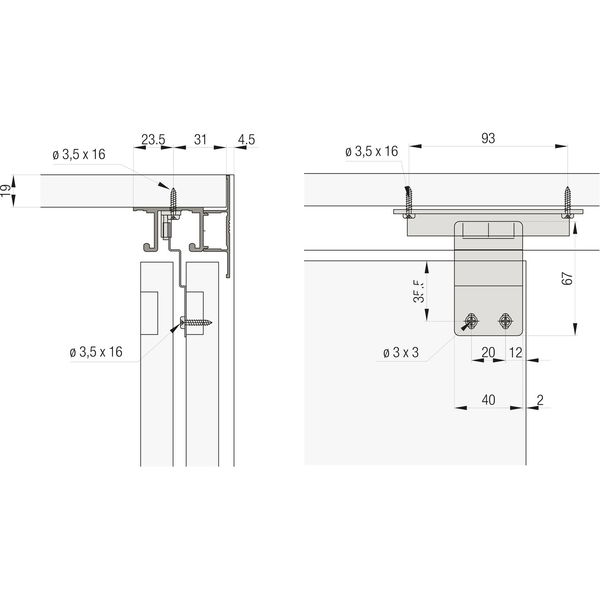 HAWA Combino 35 H IS/MS Zwischenstopper