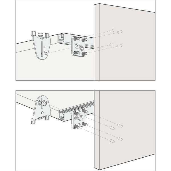 HAWA Regal – B H(SP) FS Beschlägegarnitur 1200 x 2000, 1 türig