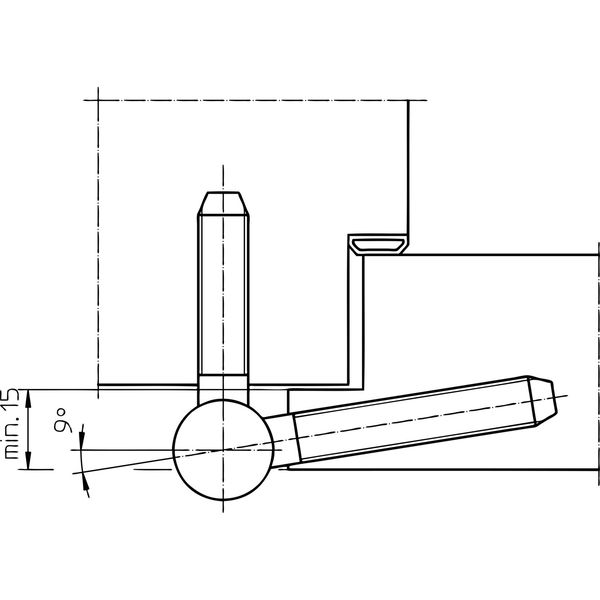 vasalat Türband 3-tlg. BAKA C 1-20 WF mit Stiftsicherung, 20mm, Stahl verzinkt – 2 Stück