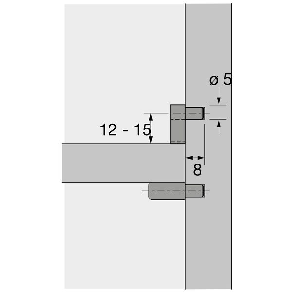 HETTICH Fachbodensicherung 5 mm, Kunststoff transparent