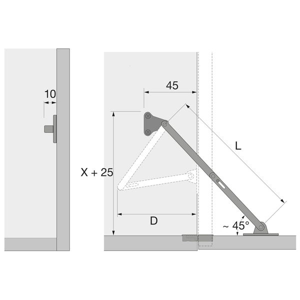 HETTICH Klappenhalter KH