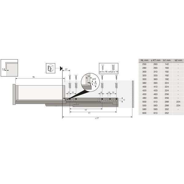 HETTICH Quadro V6 Silent System