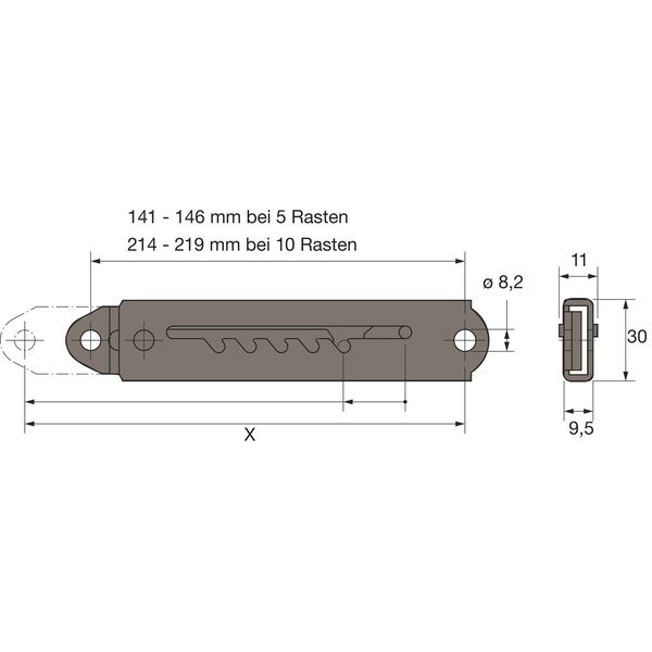 HETTICH Hettich Rastomat Lattenrost Verstellbeschlag