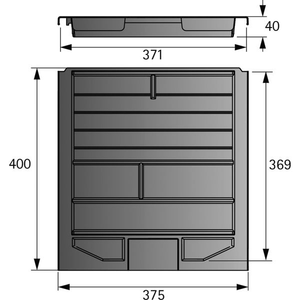 HETTICH SYSTEMA TOP 2000 Schreibmaterial-Auszug Systema Top 2000