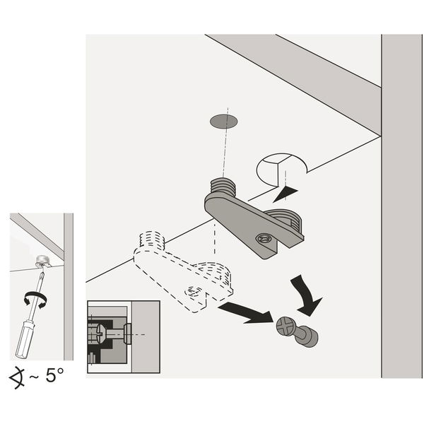 HETTICH Exzenter-Verbindungsbeschlag, VB 36