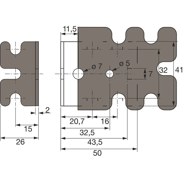 HETTICH Eurowinkel System 32, Stahl verzinkt