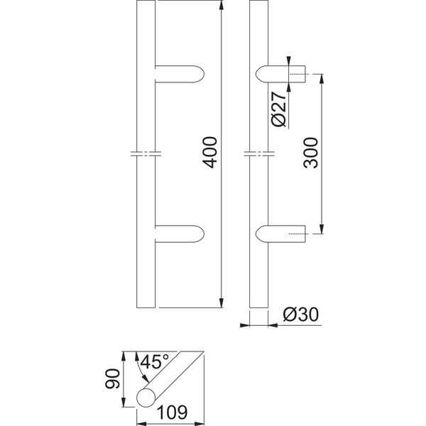 HOPPE Stangengriff E5012