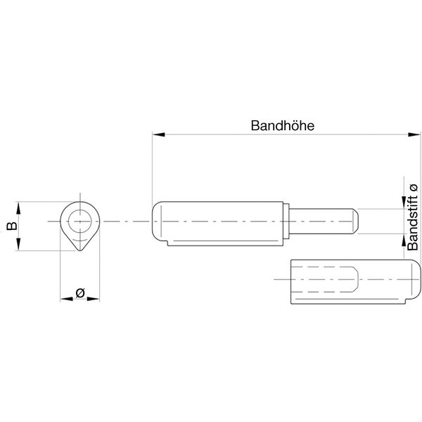 IBFM Bandrolle mit Schmiernippel 414/ATGN Stahl blank
