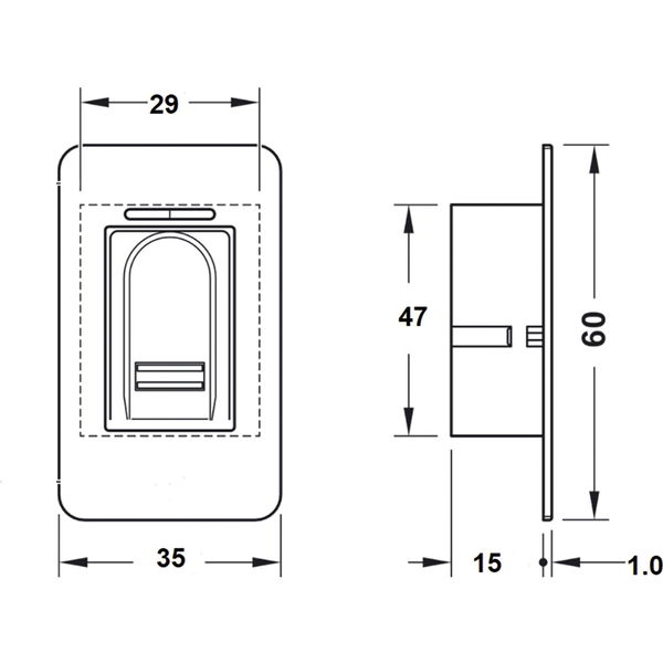 IDENCOM Fingerscanner BioKey Inside Mini X APP