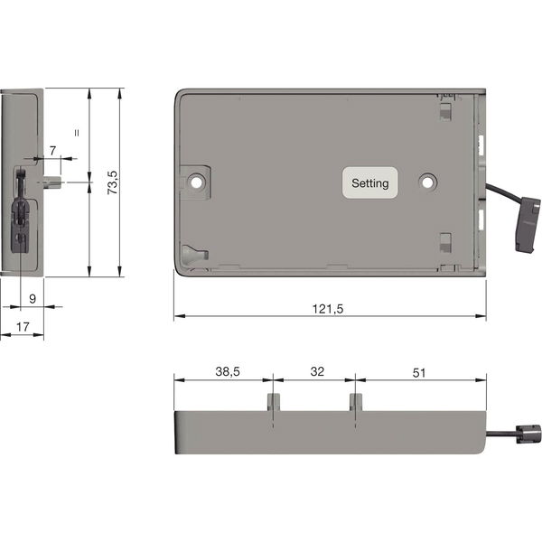 KIARO EASY Bremsklappenhalter