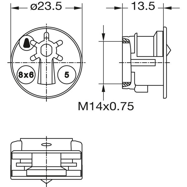 JUNIE Schließeinsatz Bart 7605/7607 ASS