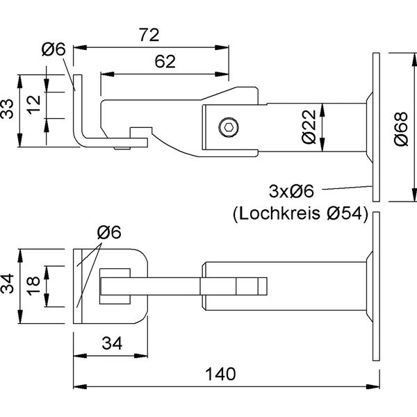 Torhalter 1311 mit Haltewinkel für Wand- und Bodenmontage, Stahl silber lackiert