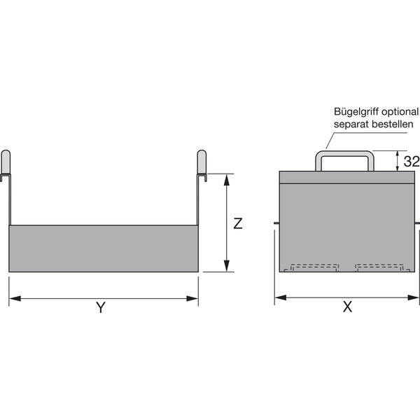 HETTICH Systema Top 2000 Karteikasten, Format A5 quer, schwarz