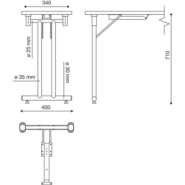 CORBETTA Klapptischgestell Forte