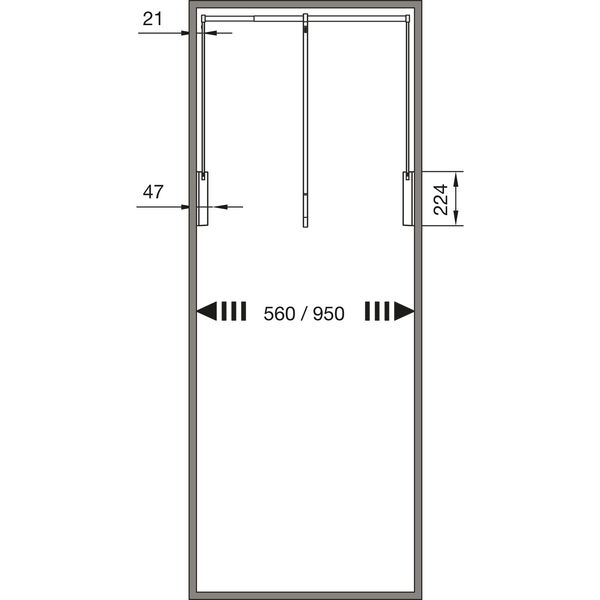 SERVETTO Kleiderlift 3T, Kunststoff/Stahl