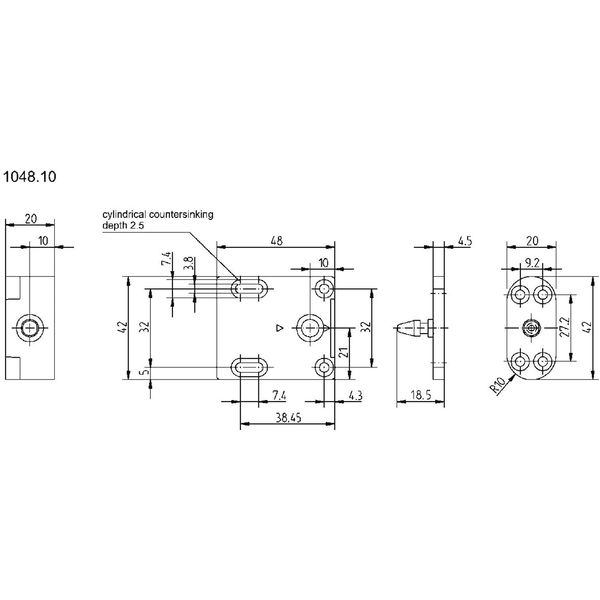 Kompaktverriegelung 1048.10 aufdrückend, 12/24 Volt