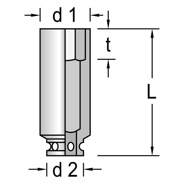 GEDORE Kraftsteckschlüssel lang K32L 3/4″