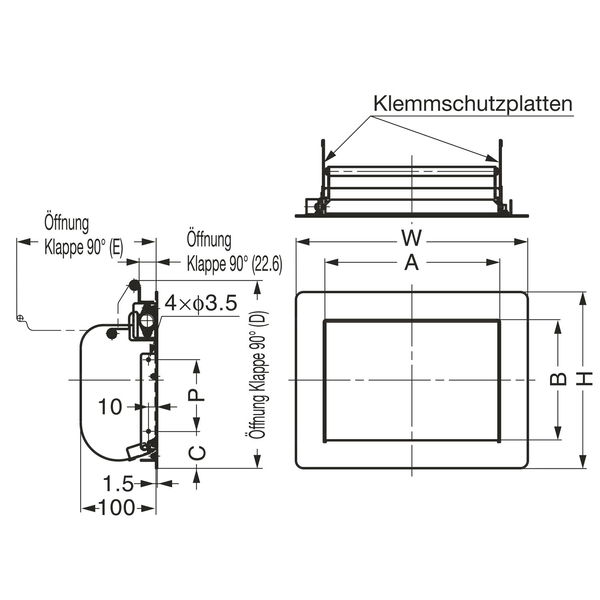 LAMP Einwurfklappen eckig