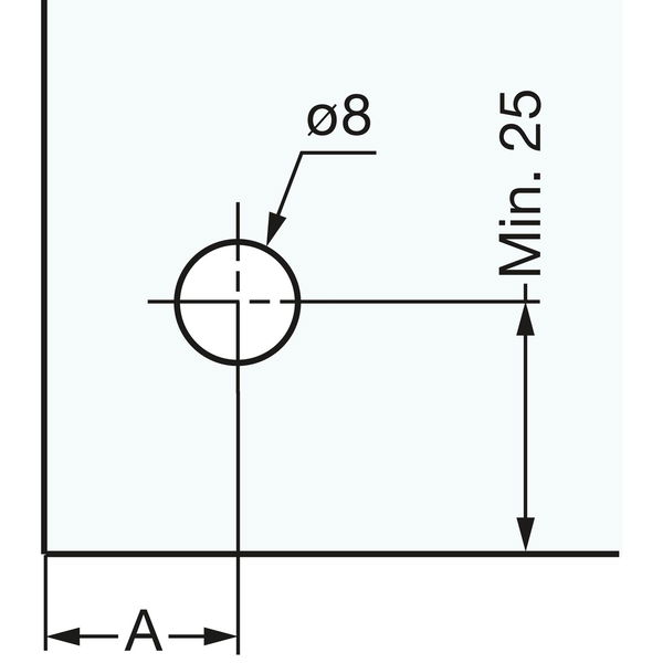 LAMP Glastürscharnier GH34-8, Holz – Glas, aufliegend