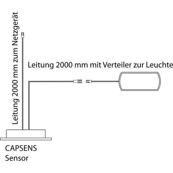 Sensorschalter CAPSENS 24 V/DC, max. 60 W, mit Verteiler