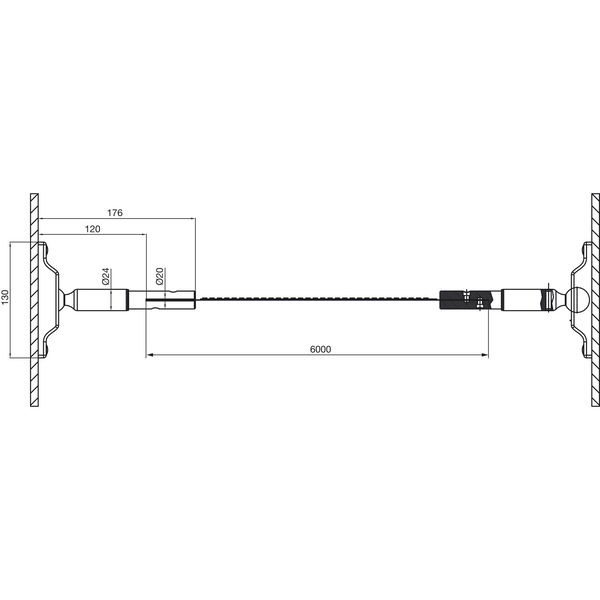 DOMUS LINE Leuchte Skyline  Warmweiß 6000mm