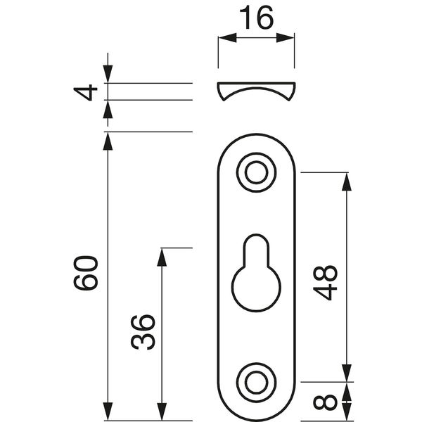 Linsen-Bettbeschlagplatte