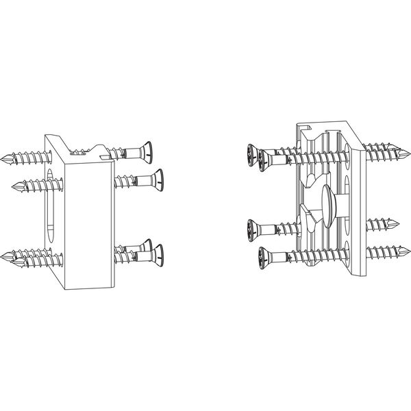 MACO HS Mittelverschluss RC3 für Dichtungsschiene PVC – 28mm, silber, mit Schrauben