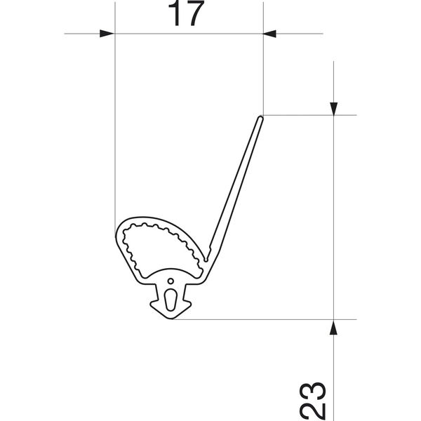 MACO HS Dichtung für Dichtungsschiene PVC