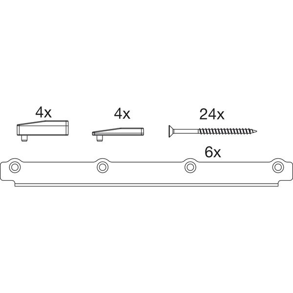 MACO HS Zubehör RC2 für Dichtungsschiene PVC, für Holz, schwarz (105383)