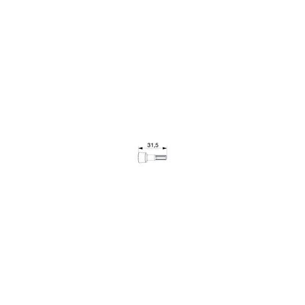 MACO MM Adapter für DK-Getriebe DM -6 mm, silber (366719)
