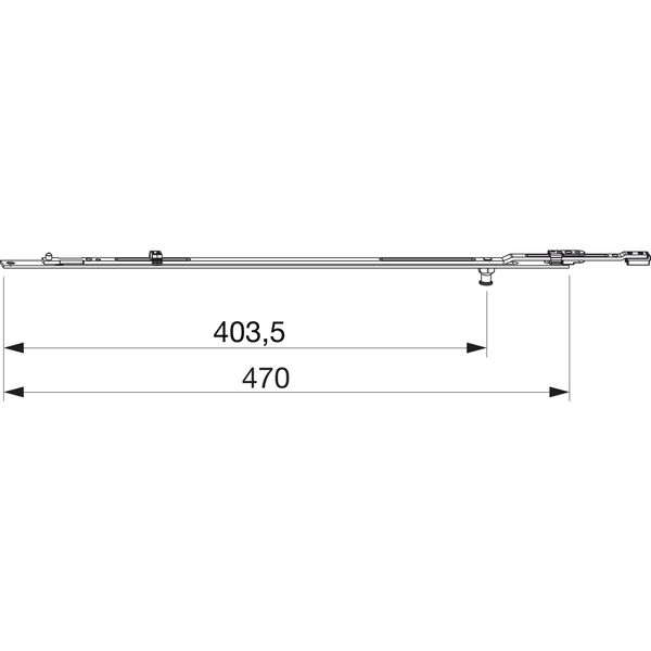 MACO MM Mittelverschluss verlängerbar für Bodenschwelle 1iS, Gr. 1280V (209882)